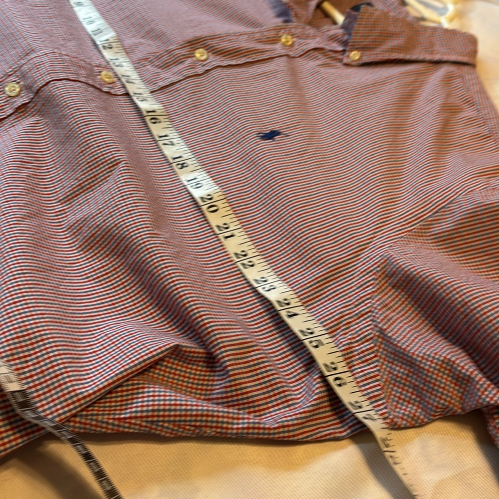 Ralph Lauren Cotton Plaid Button down Short Sleeve Shirt Size XL - Picture 9 of 11